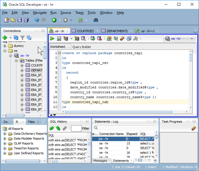 SQL Developer - Alles wieder wie vorher, dank Doppelklick!